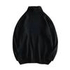 Suéter de Cuello Alto de Invierno para Hombre Moderno Color Sólido Suéter Interior Guapo Estilo Coreano Holgado Jersey Combinable para Pareja Estilo Universitario