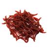 4cm simulação verme macio vermelho quatro minhoca a granel com cheiro de peixe encaixotado isca macia isca Luya 50/box equipamento de pesca