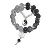 Arcoíris de verano ~ pulsera de nicho de color pequeño y fresco dopamina pulsera elástica de alta gama para mujer de verano al por mayor