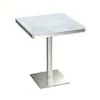 Mesa de Comedor de Pizarra, Juego de Mesa y Sillas de Lujo Ligero Comercial para Hotel, Restaurante, Cafetería, Café, Té de Leche, Snacks, Restaurante de Comida Rápida