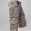 Pantalones Recortados Transfronterizos para Hombre Holgados Rectos Verano Talla Grande Modernos Casuales Pantalones de Largo Medio Shorts de Herramientas Multibolsillo para Hombre Transmisión en Vivo