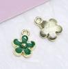 Coreano flor liga de óleo gota cinco pétalas pingente de flor diy Handmade Jóias brincos colar pulseira acessórios material