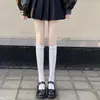 Calcetines JK para Campus Estilo Dulce Hasta la Pantorrilla Algodón Cuatro Estaciones Calcetines de Perlas Moda Japonesa Calcetines de Algodón Versátiles