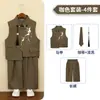 Hanfu Masculino Primavera/Verão Estilo Chinês Terno Estampado Novo Estilo Chinês Roupa Formal Infantil Traje de Florista Traje de Apresentação