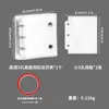 Almacenamiento de Uñas Fresco y Elegante con Doble Cremallera Seleccionado Cuidadosamente Libro Transparente de PVC para Colección de Uñas Álbum de Mini Almacenamiento Desmontable de Hojas Sueltas
