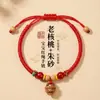 Pulsera de Cuerda Roja Cinabrio, Pulsera con Hebilla de Seguridad de Arena Dorada Púrpura, Tobillera de Cuerda Roja, Cuerda de Mano Trenzada para Hombres y Mujeres, Venta al por Mayor de Cuerdas de Mano para Hombres y Mujeres