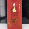 Año del Conejo Sobre Rojo de Oro Puro 999 Cerdo del Zodiaco Moneda Conmemorativa Lingote de Oro Seguro de Año Nuevo Banco