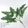 Plantas verdes artificiales en stock, manojos de helecho, hojas de helecho, hierba de helecho para decoración de paredes interiores y diseño de paisajes, césped artificial al por mayor