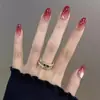 10 Peças de Unhas Vestíveis de Alto Padrão Mais Vendidas, Xiaohongshu Doce e Etéreo Olho de Gato Nail Art Adesivos de Unha Postiça Atacado