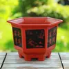 Maceta Hexagonal de Plástico Engrosada para Hogar, Patio, Interior, Exterior, Maceta para Árboles Frutales, Bonsái, Resistente al Sol, Maceta Grande de Resina