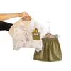 Conjunto de Verão para Meninos 2026 Novo Estilo Infantil Camisa de Verão Cartoon Manga Curta Conjunto de Três Peças Bebê Atacado