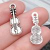 Misturado cor retro nota música guitarra instrumento musical bateria conjunto liga pingente pulseira jóias acessórios fabricantes atacado