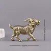 Latón Creativo Doce Constelaciones Cabra Pequeña Decoración Retro Hogar Antiguo Escritorio de Oficina Mascotas de Té Adornos Venta al por Mayor