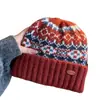 Gorro de punto Fair Isle para mujer, engrosado para otoño e invierno, versátil, resistente al frío, elegante y proporciona calor y protección para los oídos