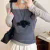 Terciopelo de Piel de Ciervo Estampado de Leopardo Multifuncional Magnético para Gafas Soporte Collar para Gafas de Sol Portátil para Salir Accesorios de Cadena de Lana