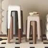 Taburete de paquete blando para el hogar, apilable, de repuesto, de plástico grueso, taburete cuadrado, taburete alto, adulto, resistente, para sala de estar, silla para mesa de comedor