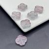 Contas de Vidro 14mm Janela Padrão de Flor Trevo de Quatro Folhas Padrão de Trevo de Quatro Folhas Transmissão ao Vivo DIY Pulseira Acessórios para Pulseira