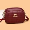 Bolso Pequeño de Piel de Vaca Genuina para Mujer 2022 Bolso Bandolera de Hombro Ropa para Damas de Mediana Edad Billetera para Monedas de Teléfono Móvil de Mujer