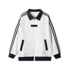 Sudadera tipo cárdigan con cremallera, cuello alto, color de contraste y tres rayas, para hombre, estilo retro americano, casual, deportiva, para Primavera y Otoño 2026