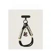 Correa de muñeca para teléfono tejida a mano creativa, llavero girly colorido estilo caramelo, accesorio portátil desmontable