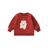 Wulibu 2026 Primavera y Otoño Nueva Serie de Frutas para Niñas Sudadera con Hombros Caídos Estampado de Dibujos Animados para Bebé Top Moderno