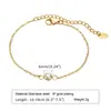Joyería Transfronteriza Europea y Americana al por Mayor Acero Inoxidable Circonita Pulsera Ajustable Modelo para Mujer Oro de 18K Joyería Huolanxin