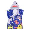 Toalla de Baño con Capucha Personalizada Transfronteriza para Niños, Bata de Baño Absorbente y de Secado Rápido para Natación, Capa Portátil a Prueba de Viento con Estampado de Dibujos Animados para Bebé