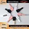 Novo em estoque Frasco de vidro cosmético 10 ML Unha polonês Frasco de plástico logotipo imprimível Escova rosa branco preto garrafa