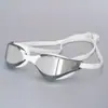 Gafas de Natación Profesionales de Carreras de Marco Pequeño de Alta Calidad para Adultos, Gafas de Natación Electroplateadas Antivaho de Alta Definición para Competición y Entrenamiento, Personalizables