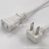 Cabo de extensão de energia de dois condutores 220v padrão nacional linha de extensão de circuito fechado de monitoramento plugue macho e fêmea de dois pinos planos plug-in de linha padrão nacional
