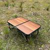 Aleación de Aluminio Tablero de MDF Plegable Mesa Pequeña Mesa de Picnic Estilo Camping al Aire Libre Lado de la Carpa Mesa Baja Pequeña Japonesa y Coreana