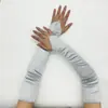 Guantes de satén de dedo largo con gancho guantes de mascarada de los años 1920 guantes para vestido de novia guantes anti-DDoS