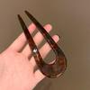 Horquilla china en forma de U para mujer, accesorio para el cabello con forma de disco Maruko, accesorio para la parte posterior de la cabeza, horquilla fija, 2023