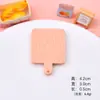 Novo Prato de Comida Brinquedo Grande Bandeja Artificial Acessórios de Resina Cola de Creme Ímã de Geladeira DIY Casa de Bonecas Ornamentos de Mesa