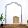 Suporte de Flores em Arco de Ferro Forjado, Treliça em Arco para Rosas Trepadeiras para Jardim Externo, Pátio, Vila com Porta, Treliça para Clematis Trepadeira