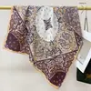Pañuelo de Cuello Verde Menta Estilo Mambo Retro, Pañuelo Cuadrado con Ambiente de Principios de Primavera, Modelo Nuevo 2026, Accesorio de Bufanda de Alta Gama