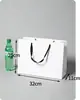 Fábrica de Origem Patchwork de Cartão Branco Bolsa Tote Criativa Processamento Vestuário Sobremesa Lembrança Personalizada Bolsa Tote de Cartão Branco