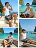 Bañadores para Hombre, Traje de Baño Anti-Vergüenza, Pantalones Cortos de Playa, Pantalones Cortos Casuales de Nuevo Estilo para Resort de Aguas Termales, Pantalones Cortos de Surf para la Costa