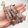 Venta al por mayor del fabricante: Pulsera de Jade Hilo Dorado de Xinjiang en Color Morado Violeta Uva, Estilo Chino Fresco y Elegante, Suministro para Transmisión en Vivo