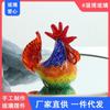 Zibo Artesanías de Adornos de Vidrio Muñeco de Verdura Pollo Muñeco de Pollo Picante Repollo de Vidrio Pollo Adornos Creativos Regalo