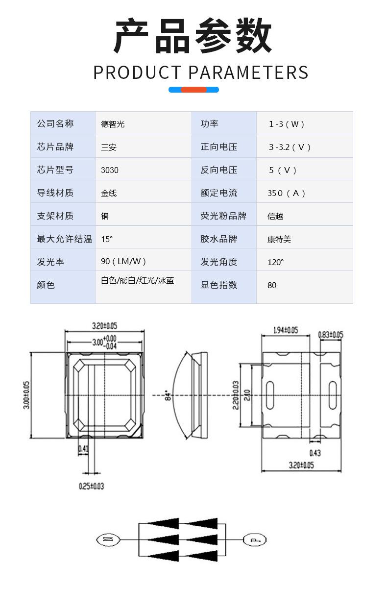 3030陶瓷灯珠