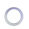 Venta al por mayor del fabricante Mascarilla exterior Pulsera de jade semipúrpura y mitad blanca Imitación de jade Hetian Flor flotante de jade blanco Pulsera para sala de transmisión en vivo violeta