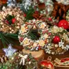 Paquete de Pegatinas Retro Story Colección Corona de Navidad Serie Tema Navideño Hecho a Mano Decorativas DIY 10 Hojas 6 Estilos