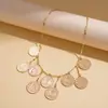 Collar de Perlas con Cuentas de Vidrio Acrílico Transfronterizo Europeo y Americano, Cadena Versátil para Suéter, Collar de Lujo Ligero de Alta Gama para Mujer