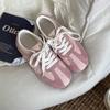 Zapatos de Entrenamiento Planos Estilo Ballet Vintage Plateados para Mujer 2025 Nuevos de Primavera Versátiles Ligeros Deportivos Suela Suave