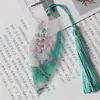 Marcadores de Libros Creativos Estilo Chino con Vetas Florales y Pájaros Pequeños Frescos de Metal Marcadores de Libros Escolares Primarios Suministros Culturales Regalos para Amigos