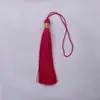 12cm borla de seda dorada borla bolsa colgante de abanico colgante de coche marcapáginas colgante de unidad USB funda de teléfono colgante de borla de seda de hielo borla