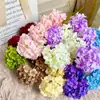 Hortensia Artificial Flores Falsas Flores de Seda Flores Artificiales de Plástico Decoraciones de Sala de Estar de Alta Gama Productos Florales para Bodas