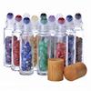 Frasco de Contas Rolantes de Jade 10ml Frasco Tigela de Pedra de Cristal Frasco de Bola de Bambu