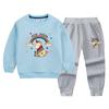 Conjunto de suéter y pantalones deportivos informales de otoño para niños y niñas de unicornio, primavera y otoño, conjunto de dos piezas